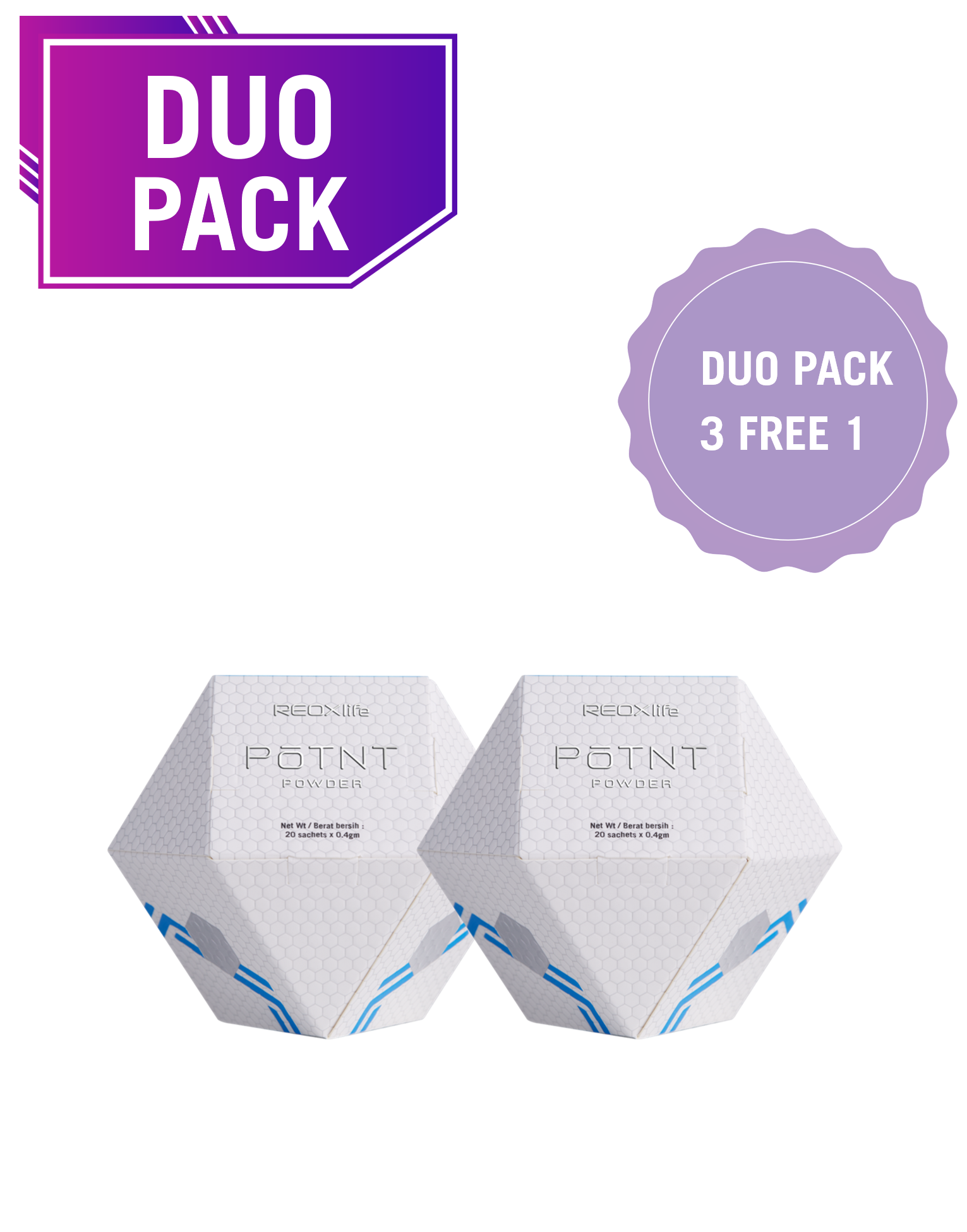 REOXlife POTNT (3 DUO PACK FREE 1 DUO PACK) 
